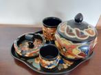 Gouds Plateel Set - Compleet & Origineel, Antiek en Kunst, Antiek | Keramiek en Aardewerk, Ophalen of Verzenden