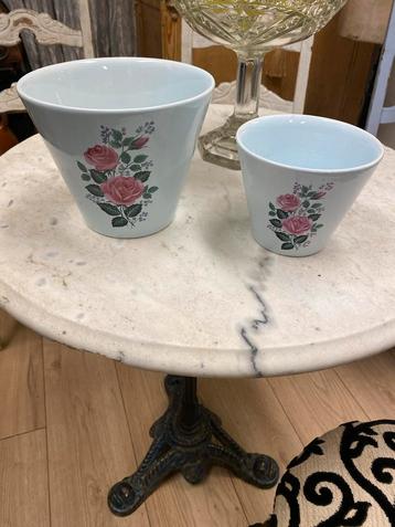 Vintage Bloempotten Set beschikbaar voor biedingen