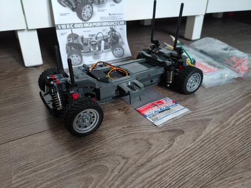 Tamiya MF-01X Chassis met kogellagers, motor en servo, Hobby en Vrije tijd, Modelbouw | Radiografisch | Auto's, Nieuw, Auto onroad
