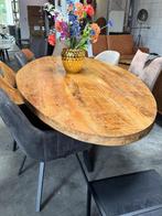 Eettafel Ovaal mangohout 190 , 210 , 240 cm SUPER AANBEDING, Huis en Inrichting, Tafels | Eettafels, 100 tot 150 cm, Verzenden