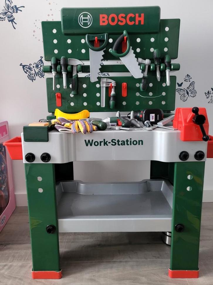 Bosch werkbank (speelgoed), Kinderen en Baby's, Speelgoed | Speeltafels, Gebruikt, Ophalen