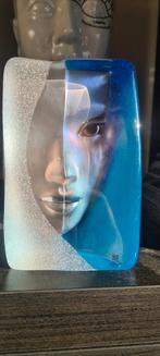 Vrouw in blauw Mats Jonasson, Antiek en Kunst, Antiek | Glas en Kristal, Ophalen of Verzenden