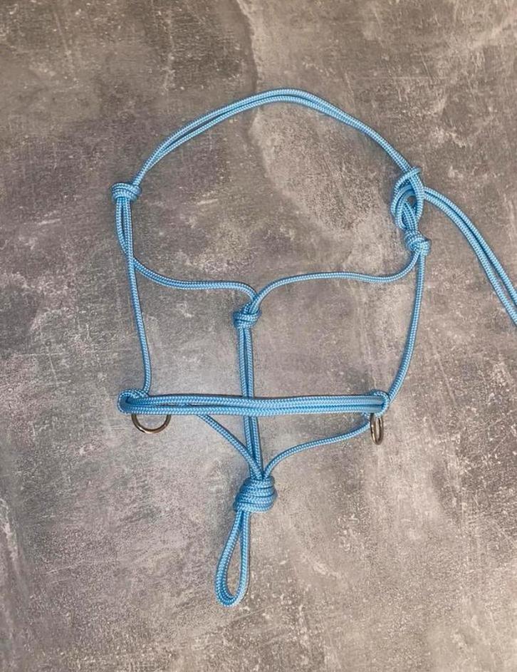 Touwhalsterset: rijhalster + teugels COB, Dieren en Toebehoren, Paarden en Pony's | Hoofdstellen en Tuigage, Nieuw, Recreatie