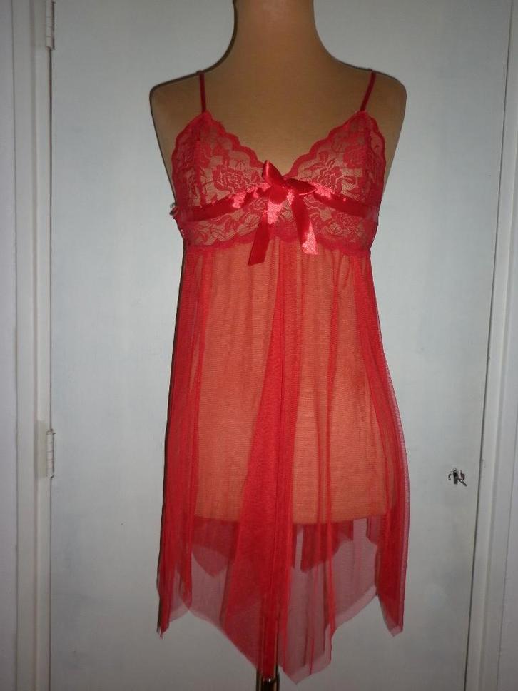 nachthemd / babydoll maat small, Kleding | Dames, Ondergoed en Lingerie, Nachtkleding, Rood, Ophalen of Verzenden