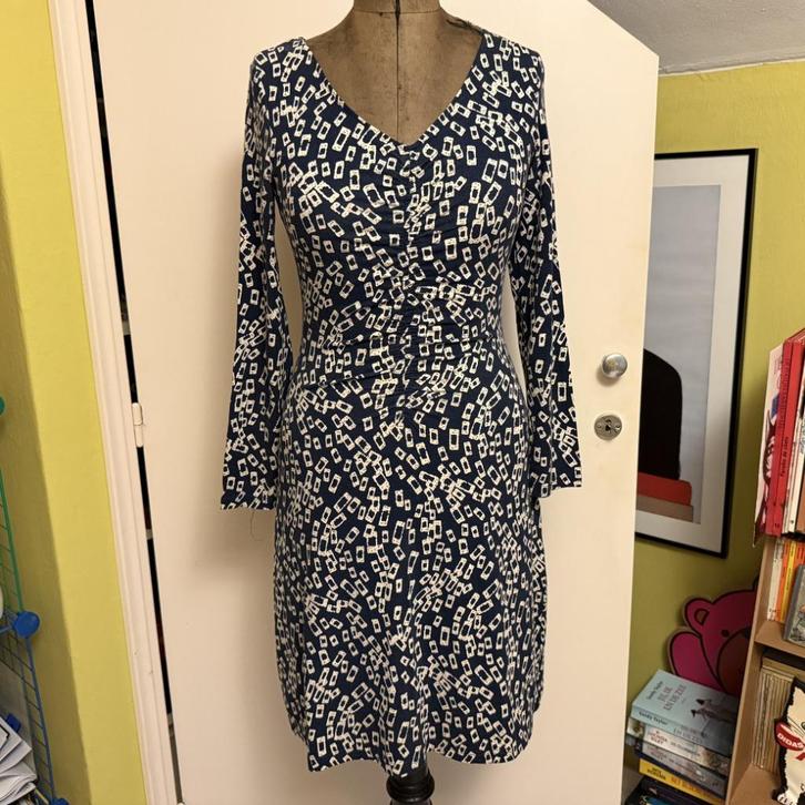 Zilch blauw witte winter jurkje Mt 36 IGS!, Kleding | Dames, Jurken, Zo goed als nieuw, Maat 36 (S), Blauw, Verzenden