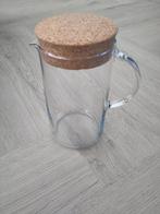 Sapkan met kurken deksel (1,5 liter), Nieuw, Glas, Ophalen of Verzenden