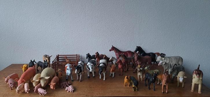 Set dieren boerderij in nieuwe speelgoedzak, Verzamelen, Dierenverzamelingen, Zo goed als nieuw, Beeldje of Figuurtje, Ophalen of Verzenden
