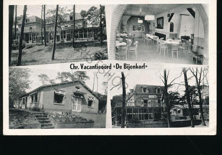 Nunspeet - De Bijenkorf - meerluik [KRST009-1817, Verzamelen, Ansichtkaarten | Nederland, Gelopen, Gelderland, 1940 tot 1960, Verzenden