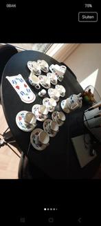 Boerenbont Servies Boch Belgium - Handgeschilderd, Huis en Inrichting, Keuken | Servies, Ophalen, Gebruikt, Aardewerk, Boerenbont