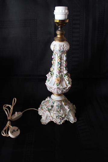 Antieke Capodimonte porseleinen lamp c 1900