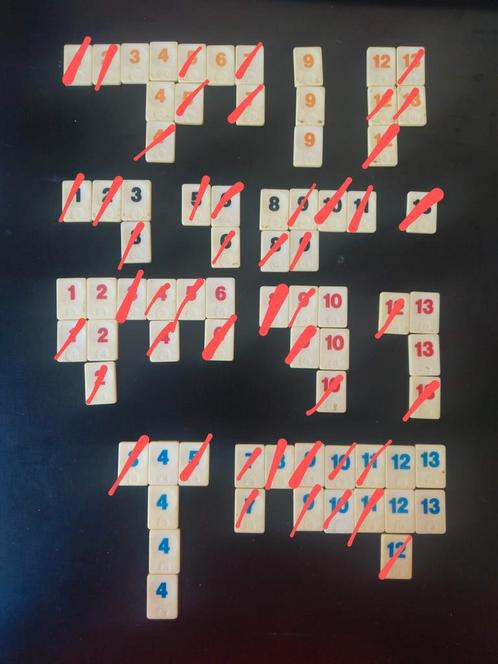 Losse Rummikub stenen Goliath 290, 20 cent p/s, Hobby en Vrije tijd, Gezelschapsspellen | Bordspellen, Gebruikt, Een of twee spelers
