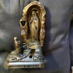 Prachtige vintage Muziekdoos 1956 Lourdes messing, Antiek en Kunst, Ophalen