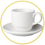 Kop met schotel || te huur/huren?, Ophalen, Zo goed als nieuw