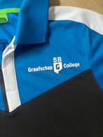 Blauw Sportshirt Graafschap College - Erima, Maat 38/40 (M), Blauw, Ophalen of Verzenden, Zo goed als nieuw