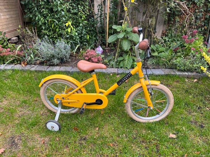 Veloretti peuterfiets - geel - gebruikt, Fietsen en Brommers, Fietsen | Kinderfietsjes, Gebruikt, Zijwieltjes, Ophalen