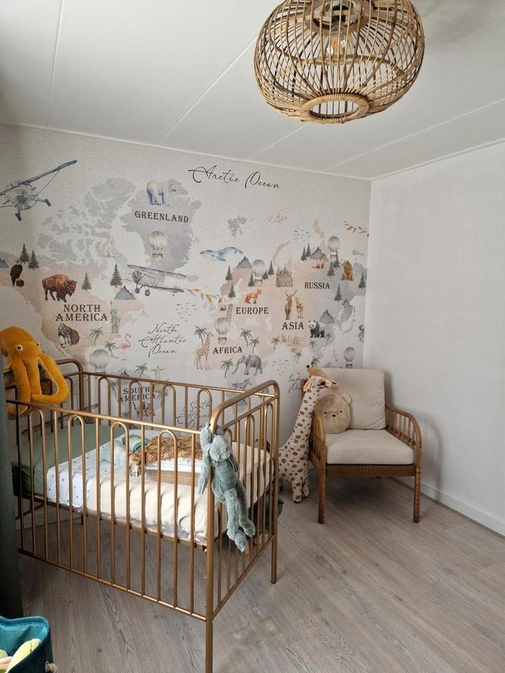 Brons (Oud Goud) Polini Kids Vintage Ledikant 120x60, Kinderen en Baby's, Babywiegjes en Ledikanten, Zo goed als nieuw, Overige typen