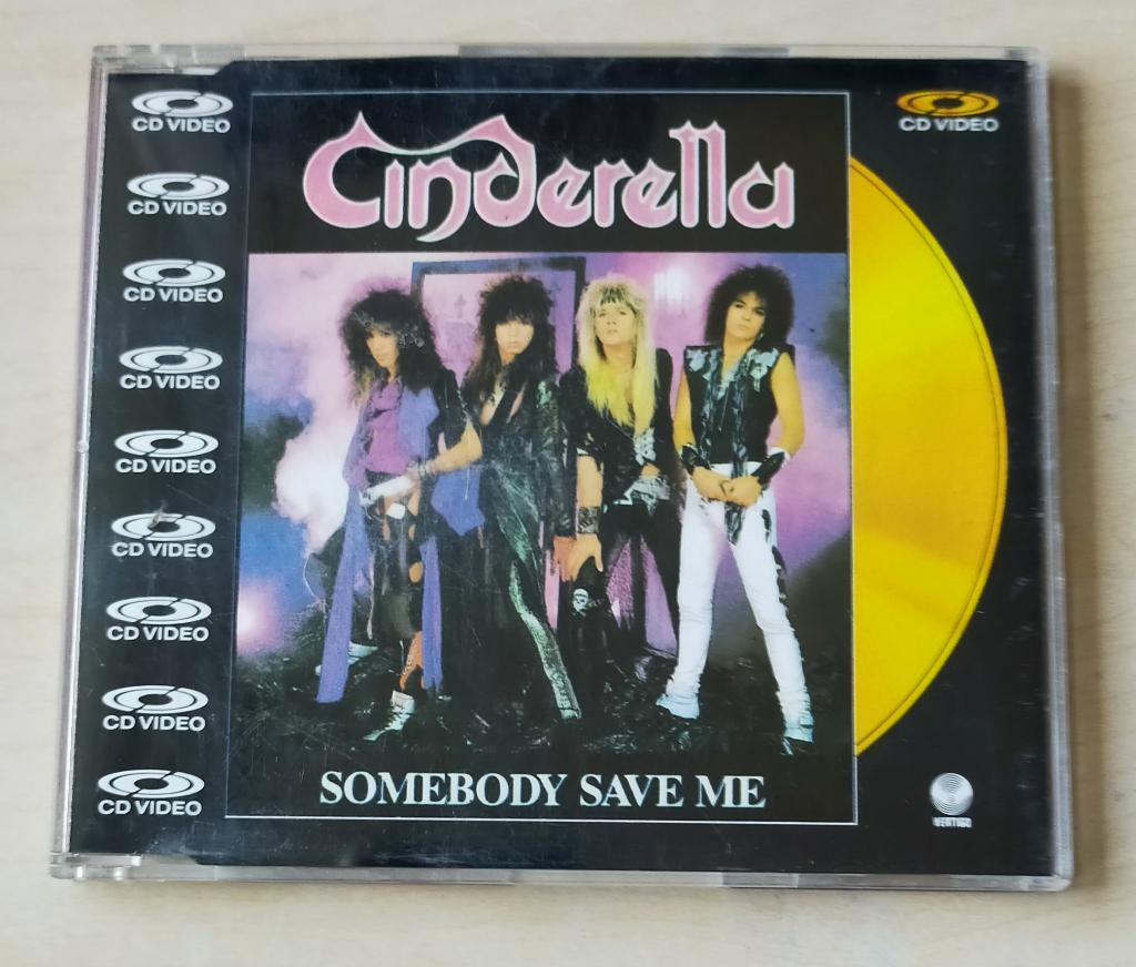 Cinderella - Somebody Save Me CD Video Single 1988 4trk, Ophalen of Verzenden, Gebruikt, Rock en Metal