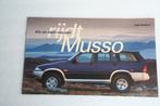 Folder SsangYong Musso (1999) (2), Ophalen of Verzenden, Nieuw, Overige merken