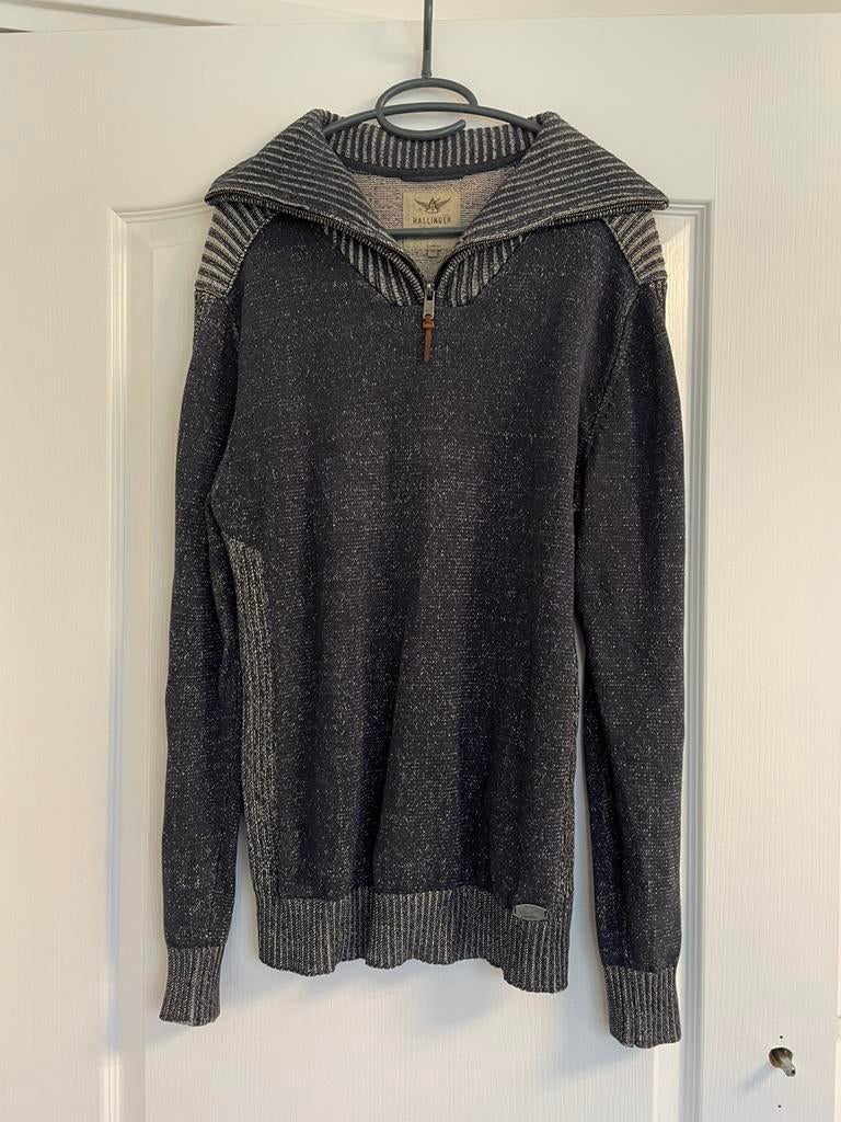 Trui Hallinger, Ophalen of Verzenden, Zo goed als nieuw, Maat 56/58 (XL), Grijs