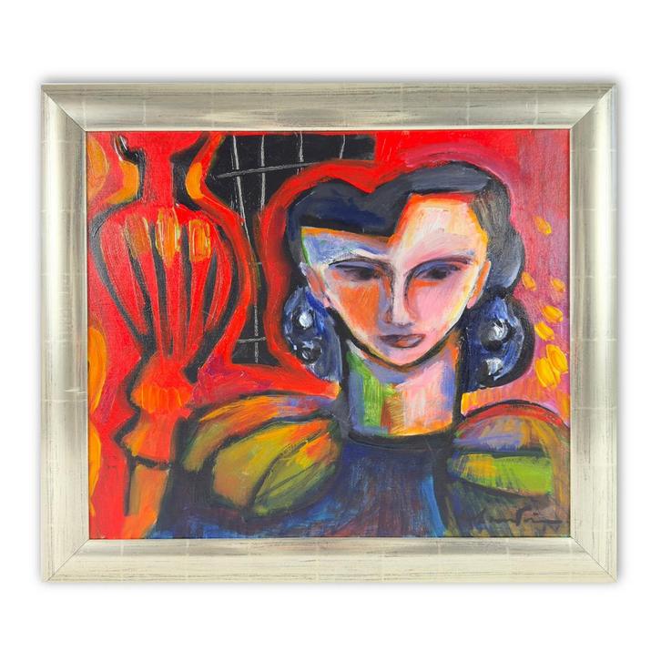 Uniek schilderij van Rob van Trier - 70 x 60, Antiek en Kunst, Kunst | Schilderijen | Modern, Ophalen of Verzenden