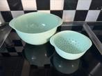 2 Pastel groene vergieten Mepal Rösti vergiet, Ophalen of Verzenden, Gebruikt
