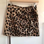 Zara Mini rok met luipaardprint in bruin / rokje ruffles - S, Kleding | Dames, Rokken, Bruin, Zara, Ophalen of Verzenden, Zo goed als nieuw