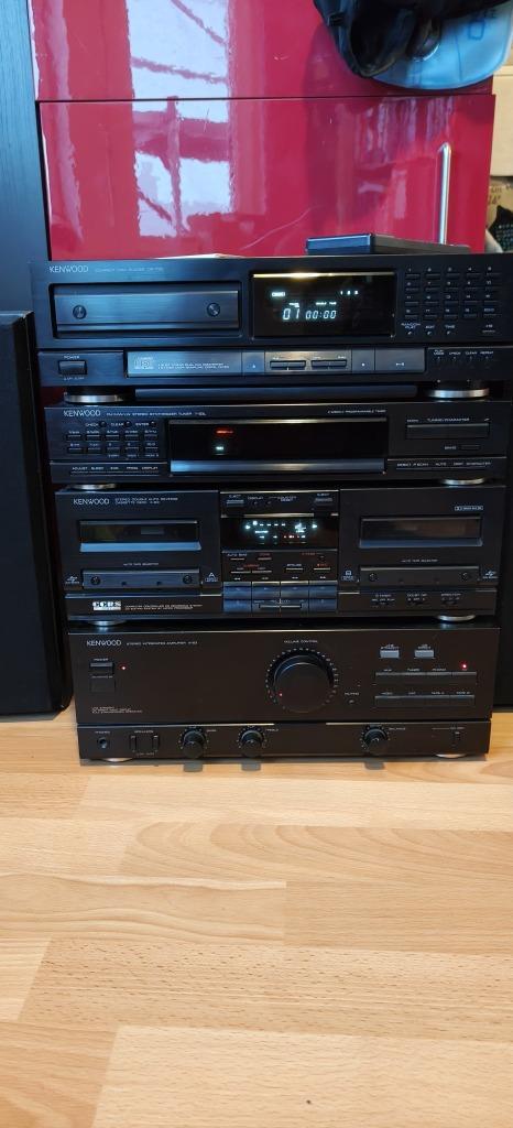 Kenwood M-63 stereo set, versterker, CD, tapedeck en tuner, Audio, Tv en Foto, Stereo-sets, Gebruikt, Cassettedeck, Cd-speler