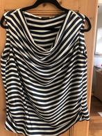Purdey Top Maat 40-42 Blauw/Ecru, Kleding | Dames, Blouses en Tunieken, Verzenden, Zo goed als nieuw, Maat 38/40 (M), Blauw