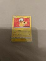 Ash's Pikachu - SM109 Promo Kaart, Ophalen of Verzenden, Zo goed als nieuw, Losse kaart