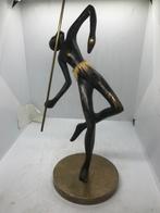 weens brons afrikaan speerwerper hagenauer wiener werkstatte, Ophalen of Verzenden, Brons