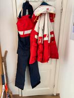 Vintage offshore zeilpak helly hansen, jas L, broek M, Gebruikt, Helly Hansen, Ophalen of Verzenden, Dame of Heer