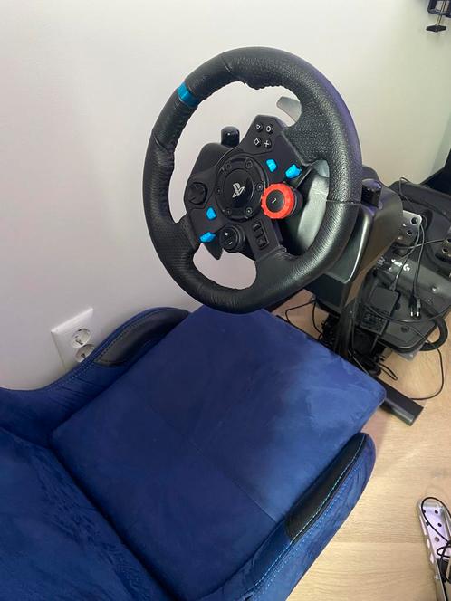 Logitech G29 met pedallen zonder stoel, Spelcomputers en Games, Spelcomputers | Sony PlayStation Consoles | Accessoires, Zo goed als nieuw