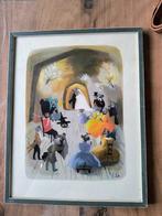 vintage 1950 Jacqueline Ide "fairy tale wedding", Antiek en Kunst, Kunst | Schilderijen | Klassiek, Ophalen of Verzenden