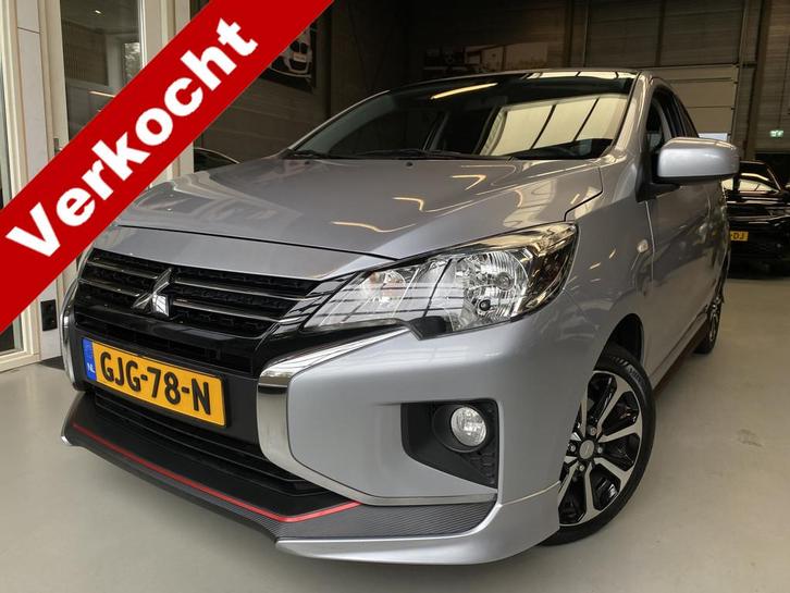 Mitsubishi Space Star 1.2 Dynamic sport Carplay, Cruise, 15i, Auto's, Mitsubishi, Bedrijf, Te koop, Space Star, ABS, Achteruitrijcamera
