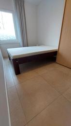 Tweepersoons Auping bed (200x140), Huis en Inrichting, Slaapkamer | Bedden, Ophalen, Bruin, Tweepersoons, 140 cm