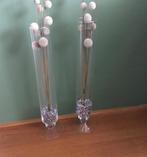 2 glazen vazen, Ophalen, Overige kleuren, Minder dan 50 cm, Glas