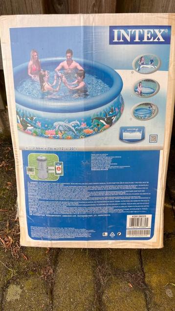 Intex zwembad ø 360 x 76 cm rond incl. filterpomp beschikbaar voor biedingen