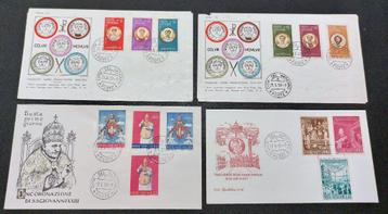 Vaticaanstad 1959–1960 – 4 FDC’s met Paus Johannes XXIII beschikbaar voor biedingen