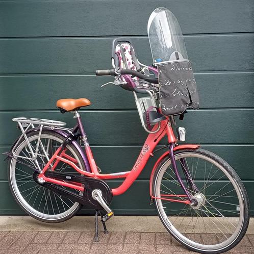 Moederfiets Montego 💯%, Fietsen en Brommers, Fietsen | Dames | Moederfietsen, Gebruikt, Overige merken, 53 tot 56 cm, 2 zitjes
