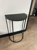 Half ronde bijzettafel sidetable industrieel, Huis en Inrichting, Tafels | Sidetables, Ophalen, 50 tot 100 cm, Rond, Zo goed als nieuw