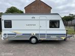 Dethleffs Camper C450DB incl mover + luifel, Caravans en Kamperen, Caravans, Bedrijf, 750 - 1000 kg, Schokbreker, Tot en met 4