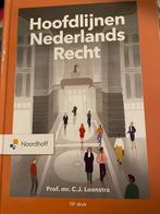 C.J. Loonstra Hoofdlijnen Nederlands Recht, Boeken, Studieboeken en Cursussen, Ophalen of Verzenden, Zo goed als nieuw