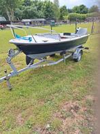 Prachtige tour of visboot met motor en trailer(4pers), Ophalen, Tot 10 pk, Zo goed als nieuw, 3 tot 6 meter
