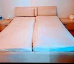 Bed 2 x 1 persoons met verstelbare lattenbodem / hout kleur, Huis en Inrichting, Ophalen