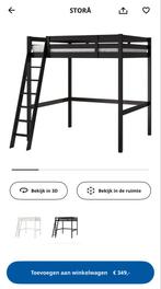 IKEA Stora Bed - Zo Goed Als Nieuw!, Huis en Inrichting, Ophalen, Zwart, Tweepersoons, Zo goed als nieuw