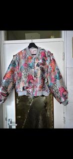 Bomber😊jas jacquard vogels maat M/L  maat 38-40-42, Flamont rose, Ophalen of Verzenden, Zo goed als nieuw, Maat 38/40 (M)
