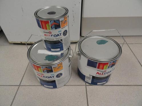 ALLCOAT EXTERIOR SATIN BUITENVERF WATERGEDRAGEN, Doe-het-zelf en Verbouw, Verf, Beits en Lak, Nieuw, Lak, Minder dan 5 liter, Groen