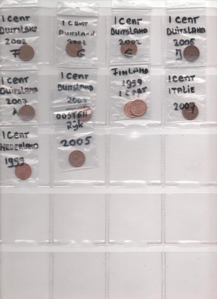 Euro cent, twee cent en vijf cent munten circulatie, Postzegels en Munten, Munten | Europa | Euromunten, Losse munt, Overige landen