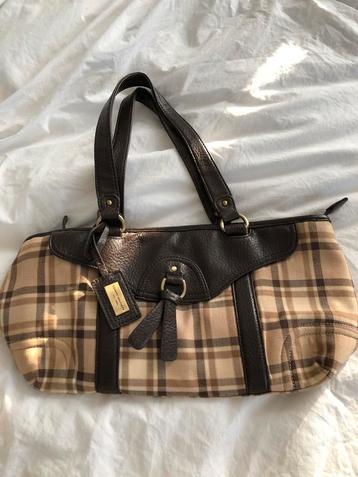 Tommy Hilfiger handtas /schoudertas beige bruin geruit beschikbaar voor biedingen