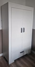 Kinderkamer Kidsmill Brent Kledingkast Wit, Ophalen, Kast, 50 tot 70 cm, 105 cm of meer